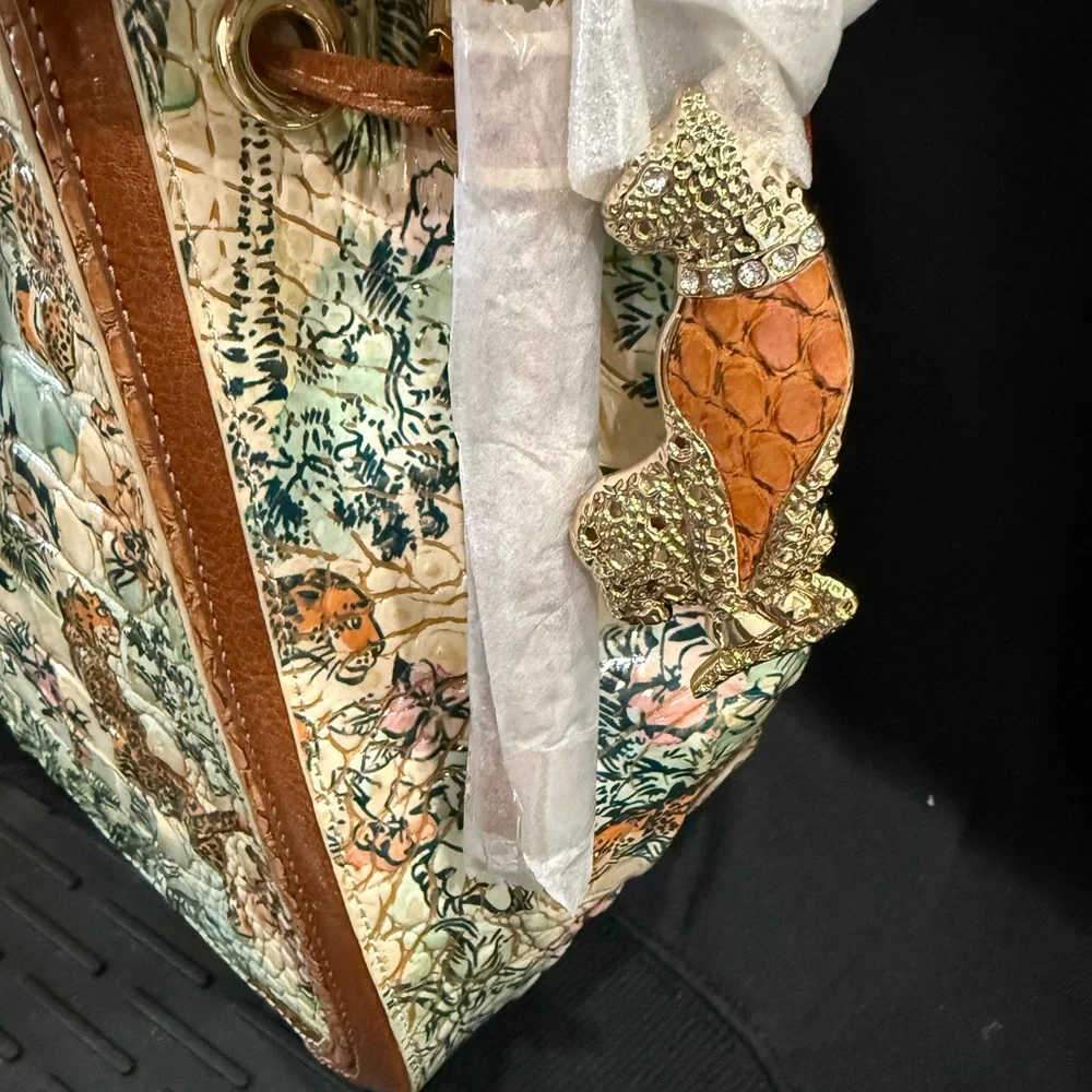 Brahmin Souvenir Pathera Floral and Animal Print bag and Wallet SET - Picture 3 of 12